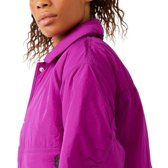 NWT Free People 🩷 Off The Bleachers Coaches Jacket - Picture 6 of 8